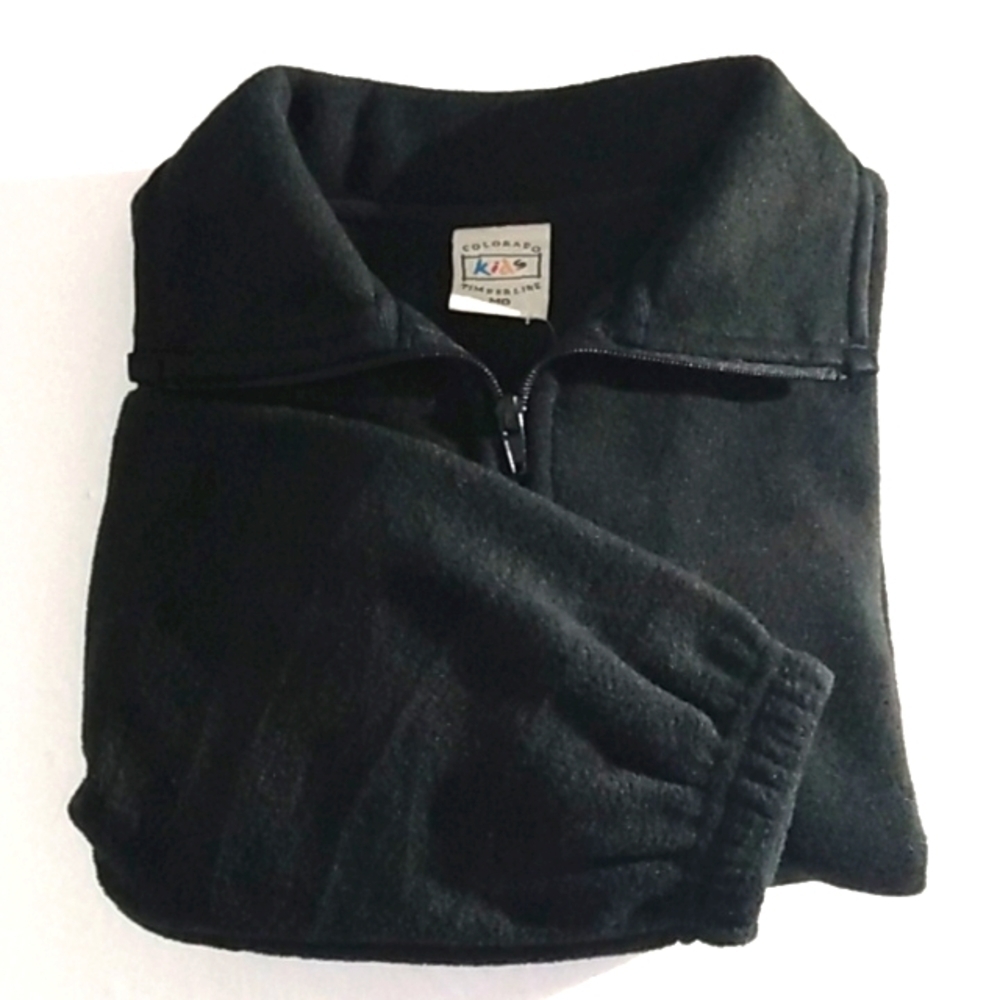 COLORADO TIMBERLINE KIDS BLACK FLEECE JACKET SIZE MEDIUM NWT